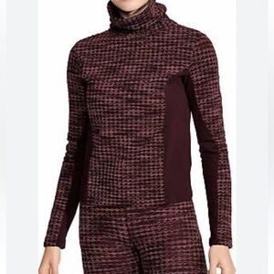 NIKE PRO HyperWarm Turtleneck Women’s Large Burgundy Long Sleeve TOP ONLY